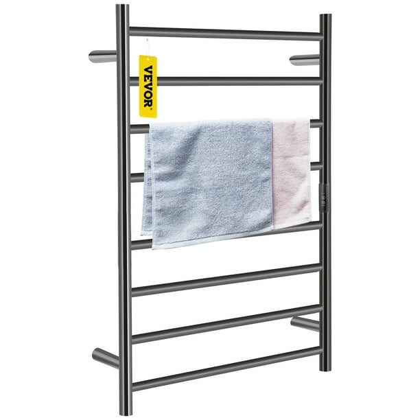 VEVORbrand 8 Bar Heated Towel Rack, Electric Towel Heater Warmer w