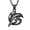 Black, variant on Dolphin Cremation Pendant Small Urns For Ashes Keepsake Urn Necklace-Colorful