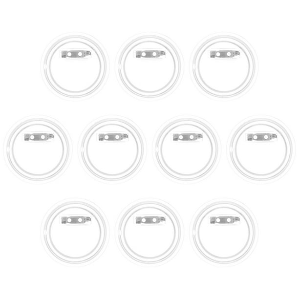 10 Uds. Botones de foto, botones de insignia Diy, materiales para hacer pines, piezas de insignia de foto acrílicas vacías