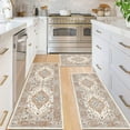 thumbnail image 6 of Boho Kitchen Rugs Sets of 3 Farmhouse Kitchen Runner Rugs and Mats Non Skid Washable Kitchen Mats for Floor Cushioned Waterproof Kitchen Floor Mat Laundry Room Area Rug Runner Carpet, 6 of 6