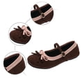 thumbnail image 5 of oqasdz Womens Casual Shoes Two Tone Bow Knot Slip On Buckle Snap Ballet Shoes Fashion Comfortable Everyday Loafers for Daily Wear Outdoor Summer, 5 of 7
