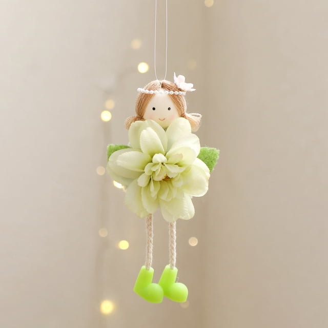 ShinYu Colgante de Niña Navideña, Decoración para Árbol de Navidad, Colgante, Decoraciones Navideñas