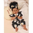 thumbnail image 7 of Takanini Reborn Baby Dolls African American Silicone Limbs Realistic Baby Doll with Soft Body Birthday Gift, 7 of 7