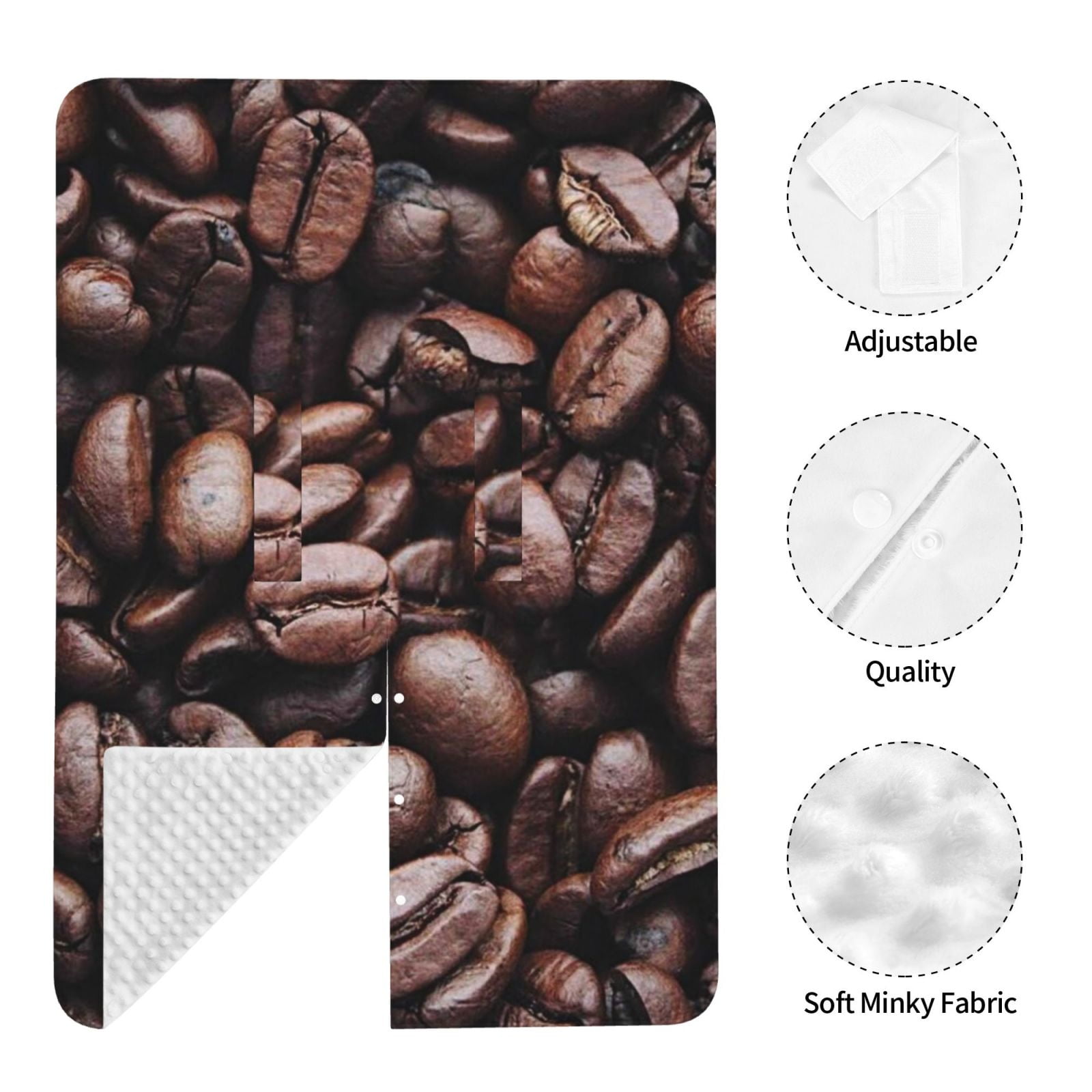 Naloa Coffee Bean Baby Car Seat Cover, Breathable Baby Carrier Cover, Multiuse Baby Carrier Cover & Nursing Breastfeeding Cover