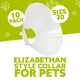 thumbnail image 6 of Elizabethan Style Pet Collar, Size 30, 10 Pack, Plastic Recovery Cone for Large Dogs & Cats, Wound Healing, Protective Collar & Neck Cover for Pets, 6 of 7