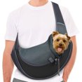 thumbnail image 1 of Pet Dog Sling Carrier Breathable Mesh Travel Safe Sling Bag Carrier for Dogs Cats, 1 of 7