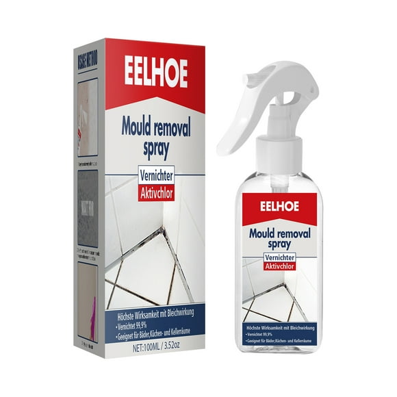 Mould Remover Spray, Effective Mould Spray & Mildew Cleaner, Removes Mouldy Stains From Walls, Tiles, Silicone Seals & More (100ml)