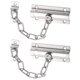 thumbnail image 1 of Uxcell 2-Pack Cerradura de Cadena de Puerta, Guardián de Seguridad de Cadena de Puerta Premium de Acero Inoxidable para Puerta Interior [Plateado], 1 of 7