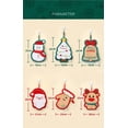 thumbnail image 6 of 3 Pack Christmas Hand Towel Soft Abosrbent Hanging Towels Cute Hand Drying Towels Holiday Decoration Hand Towels Set for Women 7 x 9 Inches, 6 of 7