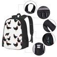 thumbnail image 4 of Daiia Funny Chicken Backpack for Men and Women -Durable Backpack Large Capacity, Water-Resistant Bag with Adjustable Straps and Laptop Compartment, 4 of 9