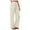 Beige, variant on TYGHBN Women's Linen High Waisted Straight Pants Casual Flowy Wide Leg Drawstring Trousers with Pockets Womens Elastic Waist Dress Pants Dress Pants with Pockets Business Casual Pants for Women plus
