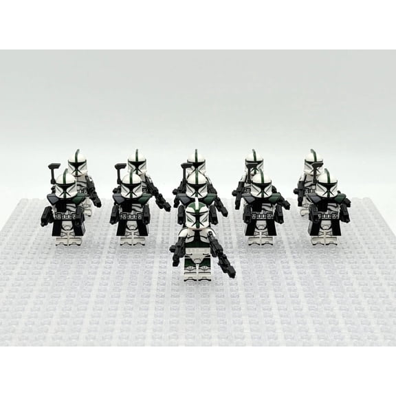 SW Phase 1 41st Scout Commander Gree Clone Troopers ARC Minifigures Set (Set-11pcs)