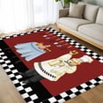 5x8Ft Area Rugs Fat Chef Non-Skid Rubber Backing Large Rectangle Rugs ...