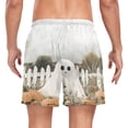 thumbnail image 2 of FORMRS Mens Swim Trunks Mesh Liner Quick Dry Casual Beach Board Shorts with Pockets, Sizes S-2XL, Halloween Pumpkin Field, 2 of 9