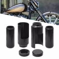 thumbnail image 3 of Harley Dyna Street Bob & Fat Bob 2007-2017 Front Fork Covers Cap, 6x Upper & Lower Black Fork Tube Covers, Durable Motorcycle Fork Protectors, 3 of 10
