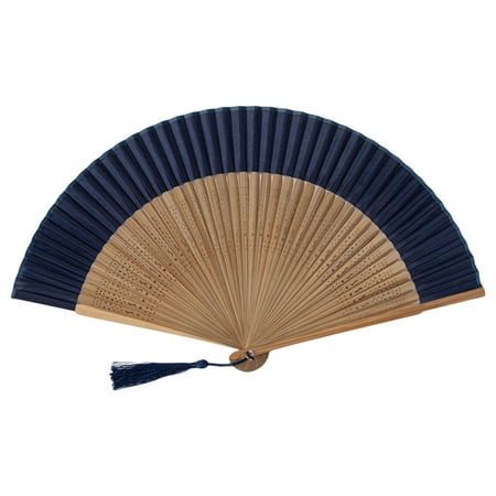 

SEAFEI Handheld Fan Decorative Floral Design Beautiful Flower Printing Hand Folding Fan Dancing Prop
