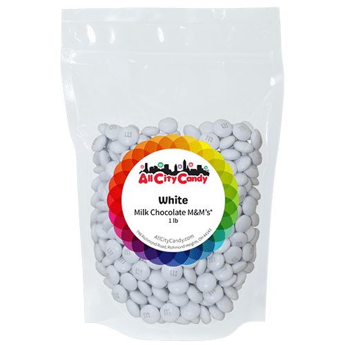 Milk Chocolate Candies (WHITE) -  1 lb. Bulk Bag (Perfect for Baking, Cake decoration, Candy buffet, Weddings and more...)