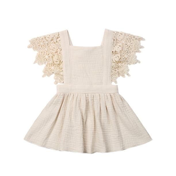 LisenraIn - Toddler Baby Girl Infant Comfy Cotton Linen Lace Princess ...