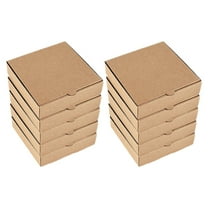 CIMAXIC 10pcs Reusable Pizza Box Light Brown for Storage Container and Events