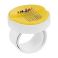 thumbnail image 2 of MINKUROW New Magnetic Wrist Pin Holder 'Wrist Pinny' Slap Band 5 Vibrant Colours Available Yellow, 2 of 3
