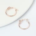 thumbnail image 4 of SUSHANG Round Metal Earrings Fashion Chunky Knot Thick Earrings Fashion Gold Plated Knot Hoop Earrings, 4 of 4