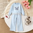 thumbnail image 2 of Toddler Baby Girl Soft Bamboo Viscose Long Sleeve Top and Pants Cloth Set–2-Piece Outfit 6-12 Months 12-24 Months 2t 3t 4t 5t 6t 7t 8t 9t Children,Everyday 5-6 Years, 2 of 8
