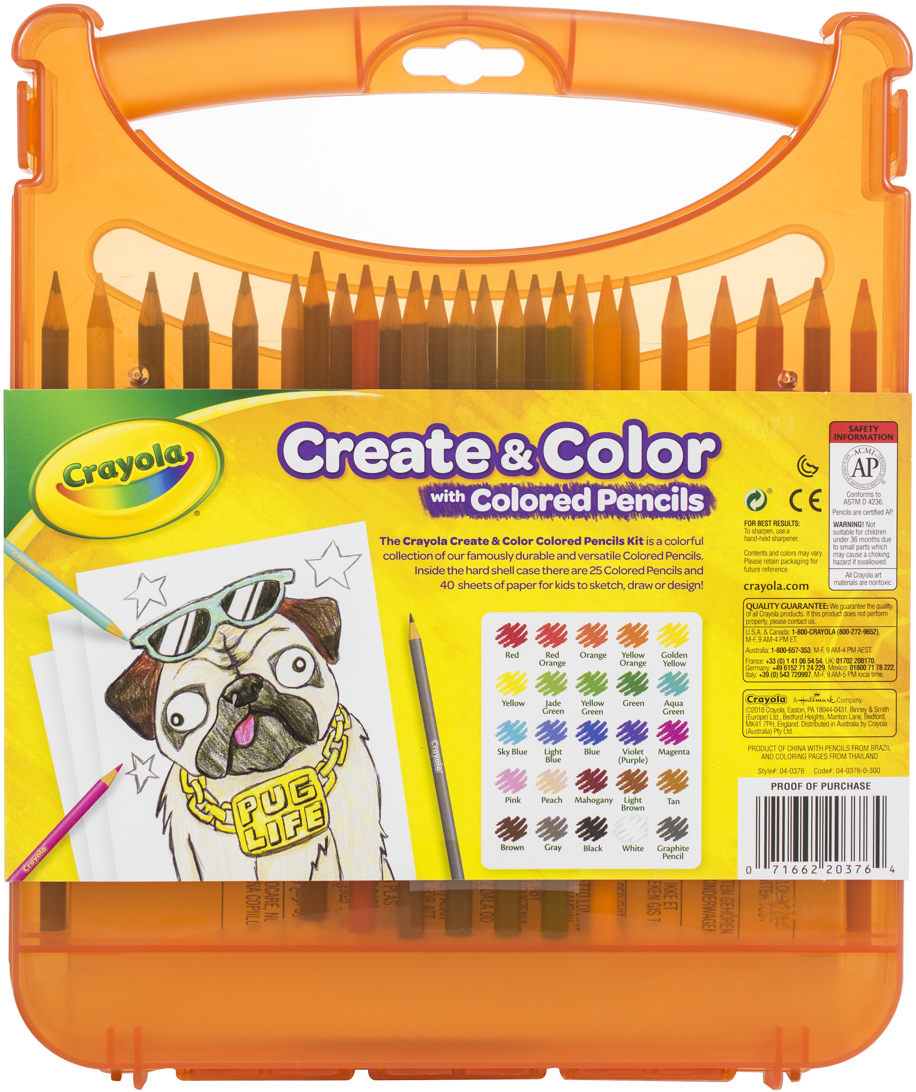Crayola Crea E Colora – 65 Matite Colorate – Già Temperate – Confezione Assortita
