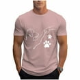 thumbnail image 2 of Tops para hombre, blusas y camisas de cuello redondo y manga corta para hombre, blusas casuales de cuello redondo con estampado de moda para hombre, blusas de cuello redondo y manga corta, camisas par, 2 of 6