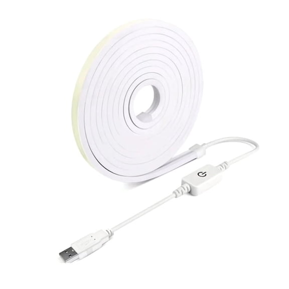 2M USB 5V Smart Neon Strip Lights Touch Sensor Dimmable LED Lamp Waterproof Flexible Light for Home Room Kitchen Decor C