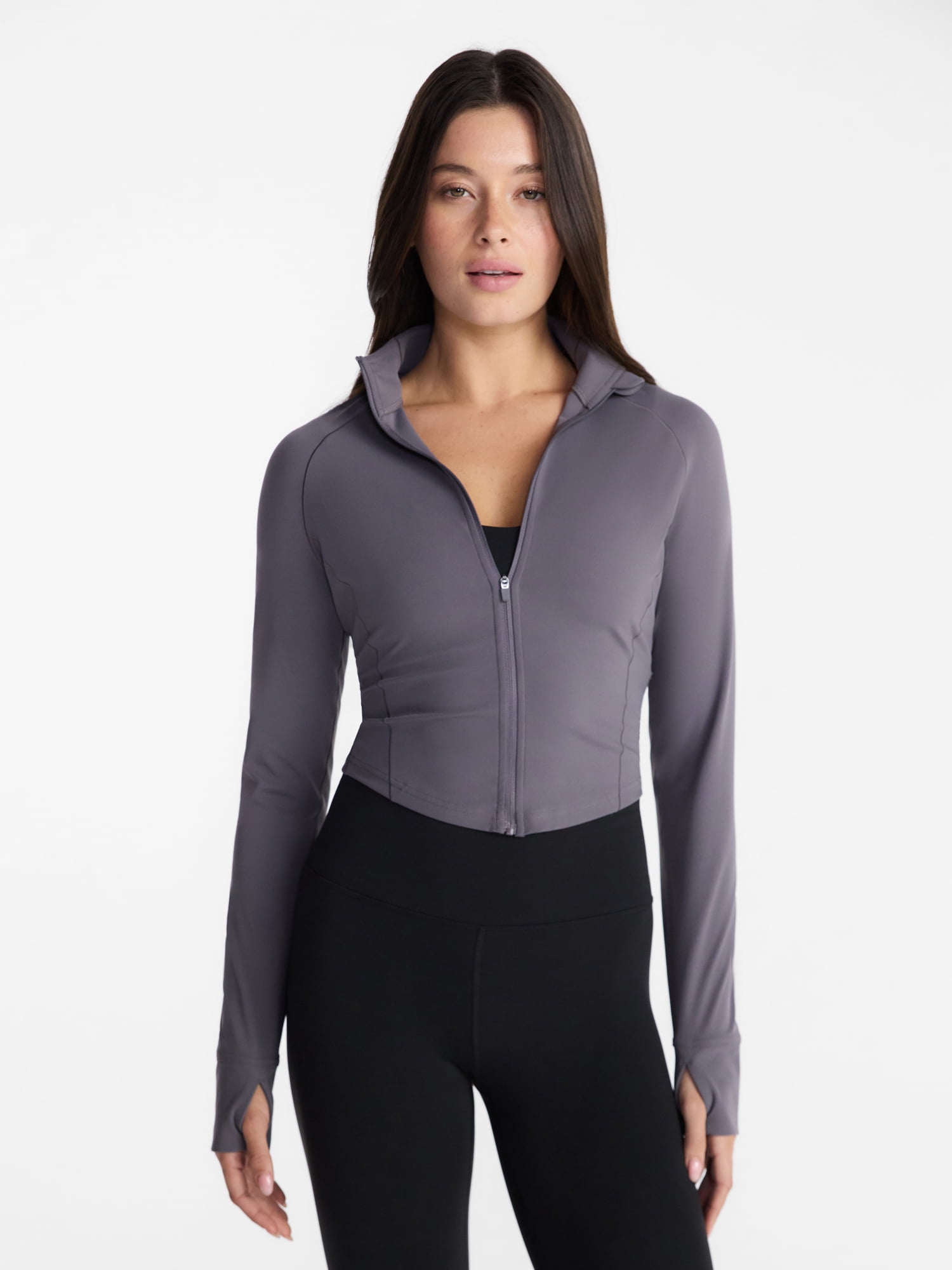 Avia Women's SoftSculpt Cropped Jacket, Sizes XS-XXXL