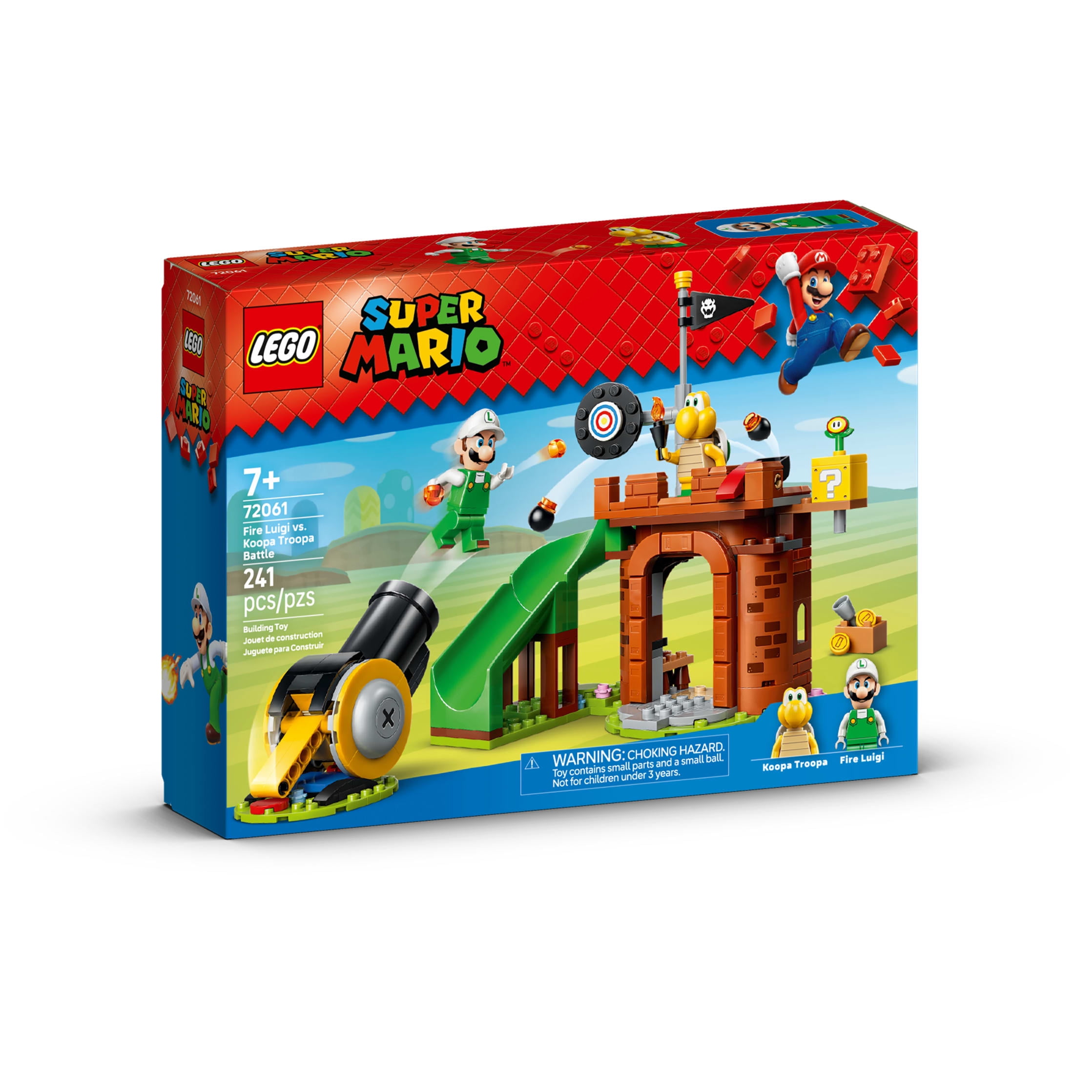 LEGO Super Mario Fire Luigi vs. Koopa Troopa Battle - Building Toy for Boys & Girls, Ages 7+ - Mario Figures & Playset for Pretend Play - Gift for Birthdays - 72061