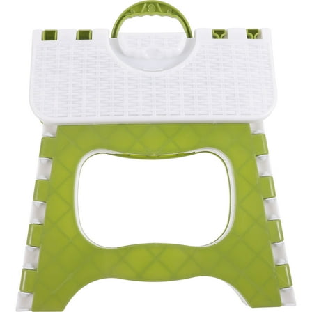 GOOHOCHY Portable Home Folding Stool in Green Color Made of PP Material for Easy Use and Space Saving 12.5 x 14.3 inches