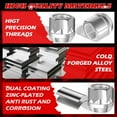 thumbnail image 3 of M14×1.5 Open-End Lug Nuts with 60 Degre Conical Seat,Galvanized, 3/4" Hex (0.83" Length x 0.87" Width) Replacement for Che-vy Silverado Tahoe,RAM 2500 3500,F-ord F250 Aftermarket Wheel Lug Nut, 24PCS, 3 of 7