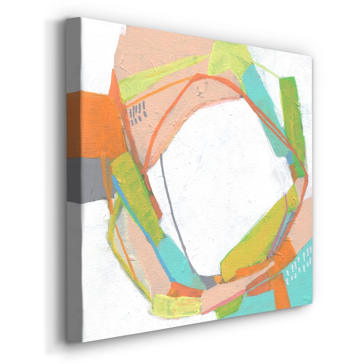 Wexford Home Candy Whorl I-Premium Gallery Wrapped Canvas, 40" x 40" - Ready to Hang