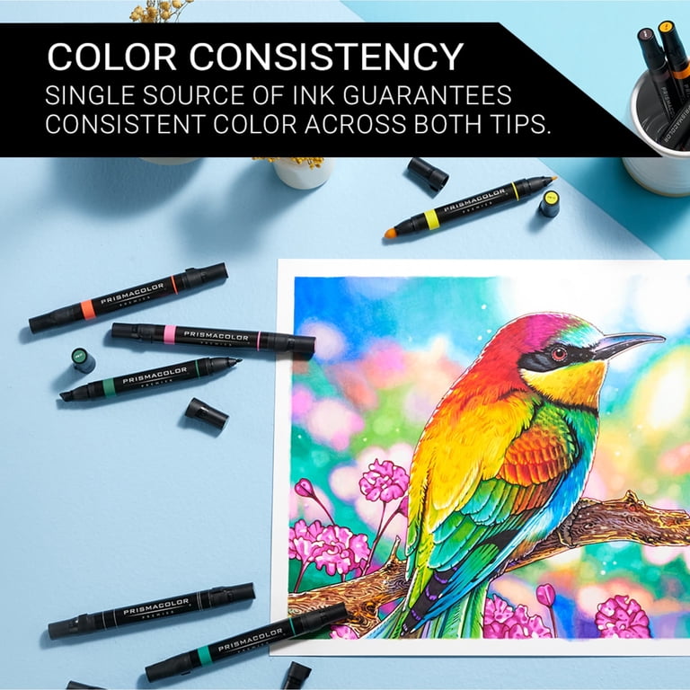 Prismacolor Premier Art Marker Set, Chisel and Fine Tips, 12
