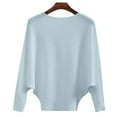 thumbnail image 4 of Women's Solid Color Round Neck Knit Sweater, Tummy Control Waist Shaping Pullover, Soft Stretchy Figure Flattering Slim Fit Top for Autumn Winter Daily Wear and Office Outfits Light Green M, 4 of 8