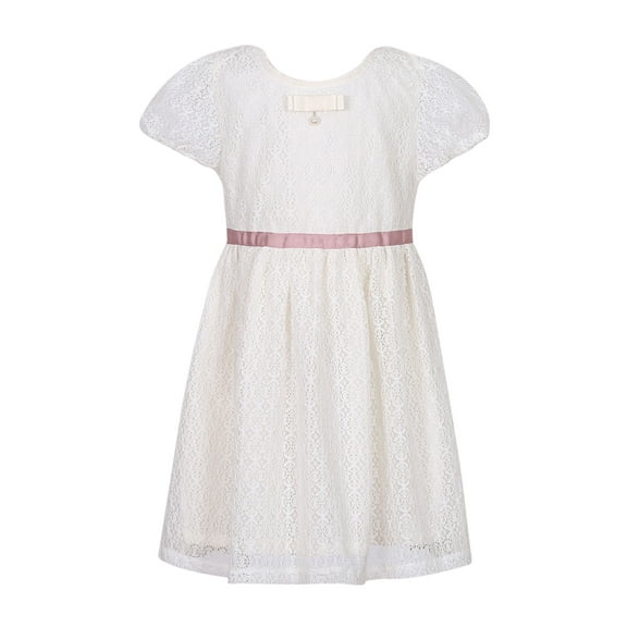 Richie House Girls' Lace Dress with Bow RH2596