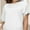 White, variant on Women's Casual Short Sleeve Dolman Top Boat Neck T Shirts