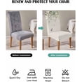 thumbnail image 6 of Chair Covers Set of 4, Summer Eucalyptus Leaf Sage Green, Removable Stretchable Parsons Chair Slipcovers Protector for Dining Room, Butterfly Spring, 6 of 6