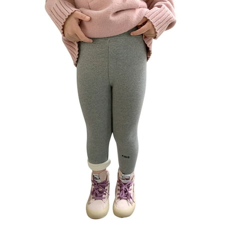 

Toddler Kids Baby Girls Cotton Thick Lined Warm Leggings Pantihose Stretchy Basic Ninth Ankle Length Pants Pantyhose For Winter Stocking