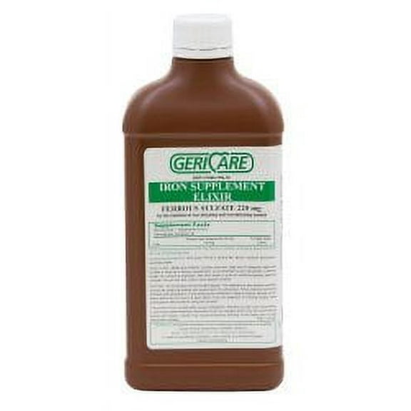 Geri-Care Mineral Supplement Iron 220 mg Strength Liquid 16 oz., Q701-16-GCP - Case of 12