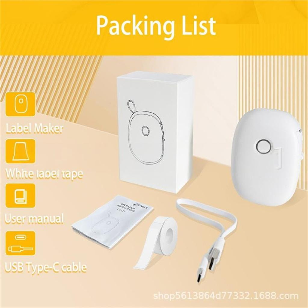 Giaone Thermal Label Printer Rechargeable Battery Printing Device For Instantly Tagging