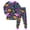 Purple, variant on NOEGOEU Boys Girls Halloween Pajamas Kids Soft Cute Pattern Long Sleeve Sleepwear Set (Green,2-3 Years)