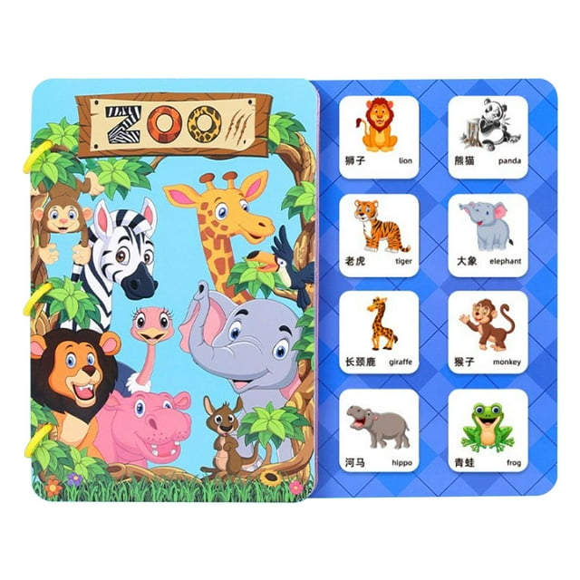Libro de actividades de aprendizaje preescolar Montessori, libro de actividades preescolar, carpeta de actividades, juguetes Montessori para niños peq Estilo B