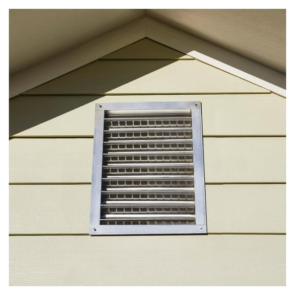 GAF - 18" x 24" Aluminum Wall Louver Static Vent with Mill Finish, Flush/Recessed Mount, Durable One-Piece Construction, Corrosion-Resistant, Enhances Attic Ventilation, and Easy Install