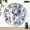 10x10in, variant on Patifu Silent Non Ticking Round Wall Clock, Winged White Tiger in the Snow Print, Wall Decor for Linving Room, Lobby Corridor Dining Room Bedroom Office Classroom