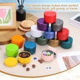 thumbnail image 3 of 3oz Candle Tins, 16pcs Metal Candle Tins Jars with Lids Round Empty Tin Can Containers Bulk for Storage Tea and Making DIY Arts Crafts Christmas Gifts, Yellow, 3 of 7