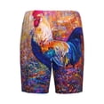 thumbnail image 7 of Daiia Rooster Oil Painting Mens Woven Stretch Pajama Short,Short Pajama Pants-XX-Large, 7 of 7