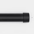 thumbnail image 4 of Better Homes & Gardens 1 in Matte Black Cap Adjustable Single Curtain Rod Set, 32-120 in, 4 of 5