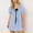 Light Blue, variant on Womens Fashionable Cute Babydoll Short Dress Puff Sleeve Tie Mini Floral Sundress Gingham Square Neck Plaid A-Line Y2K Clothes for Summer Beach